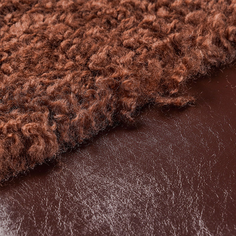 JK-3GY+1HBS0358 Polipiel de felpa marrón oscuro